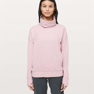 Lululemon Go Forward Cowl Neck Pullover Sweater Kangaroo Pocket Size 6